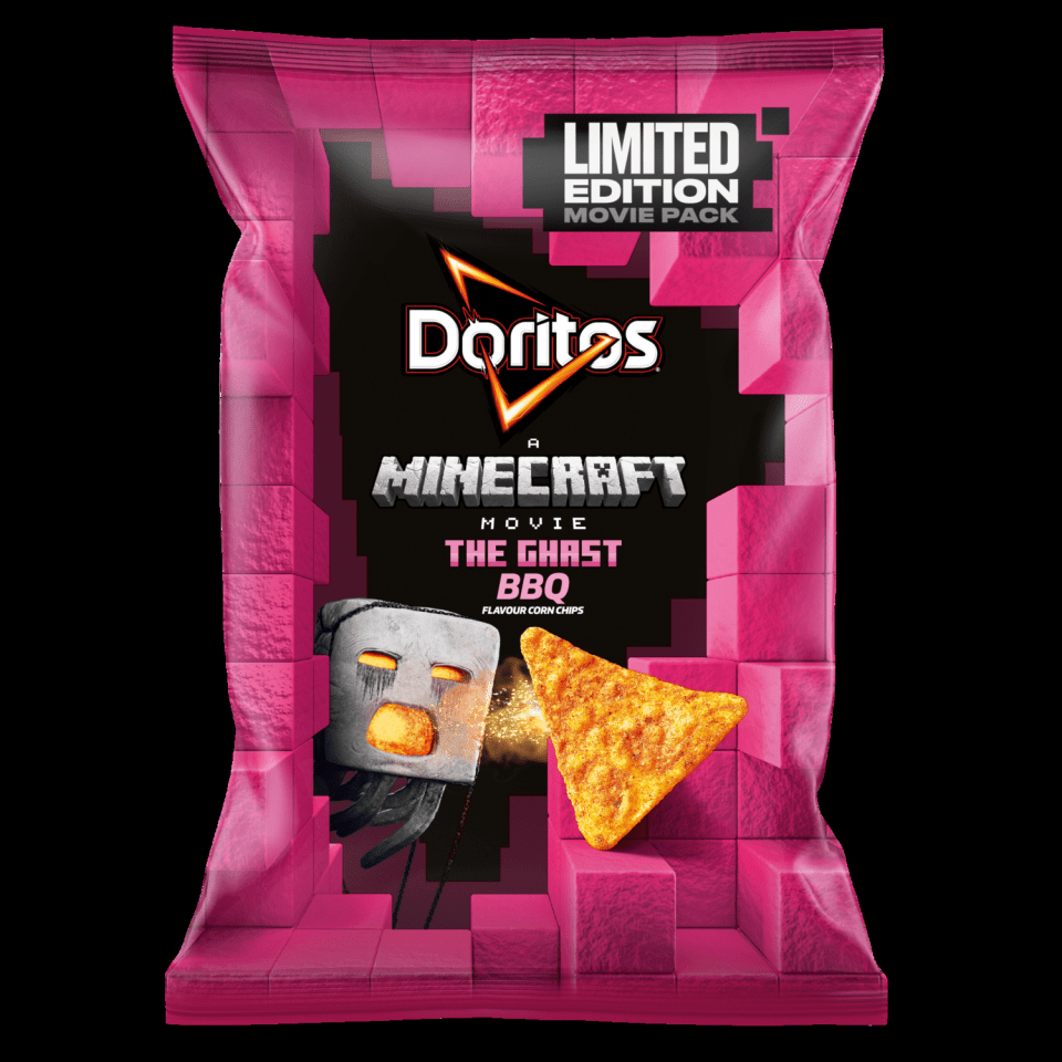 Limited edition Doritos Minecraft movie pack, The Ghast BBQ flavor.