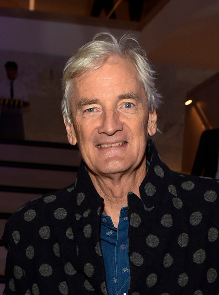 Portrait of James Dyson at a Design Museum launch event.