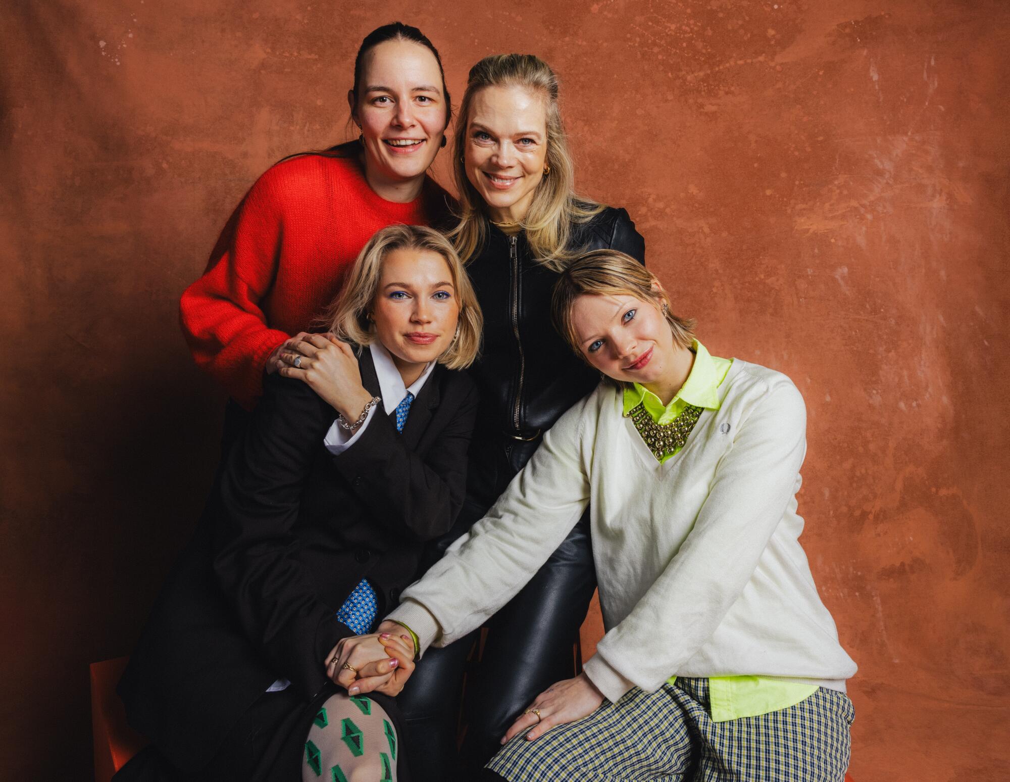 Thea Sofie Loch Naess, Emilie Blichfeldt, Ane Dahl Torp and Lea Myren at Los Angeles Times Studio at Sundance Film Festival