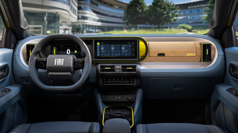 Fiat car interior dashboard.