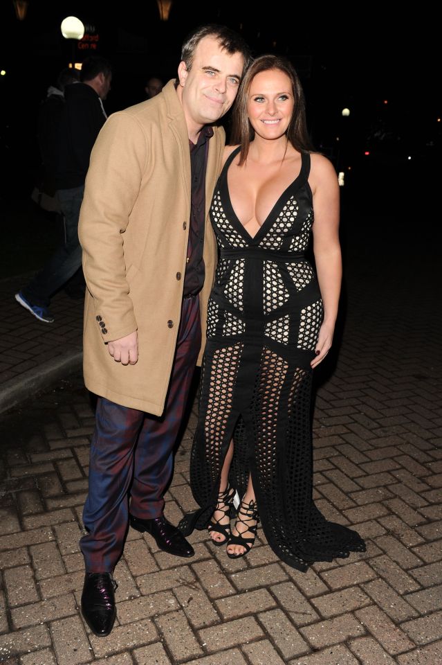 Simon Gregson and his wife Emma Denise Welch at a charity ball.