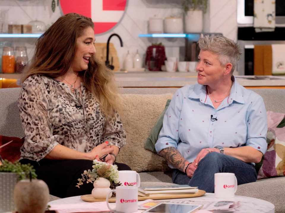 Diane Youdale and Zoe Youdale on the Lorraine TV show.