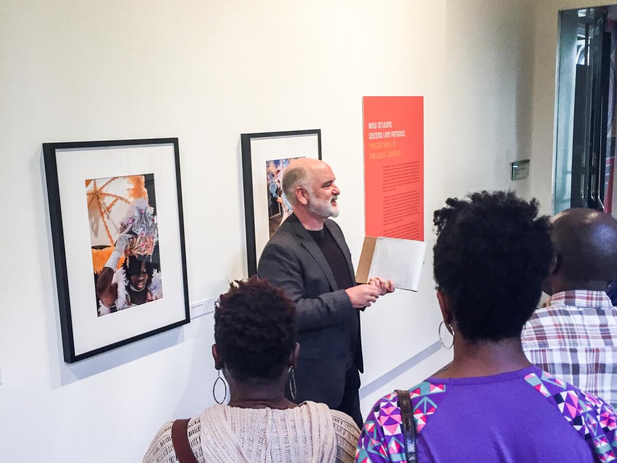 Pableaux Johnson discusses his exhibition of second-line parade photogaphs in January 2019 at the Fowler Museum at UCLA.