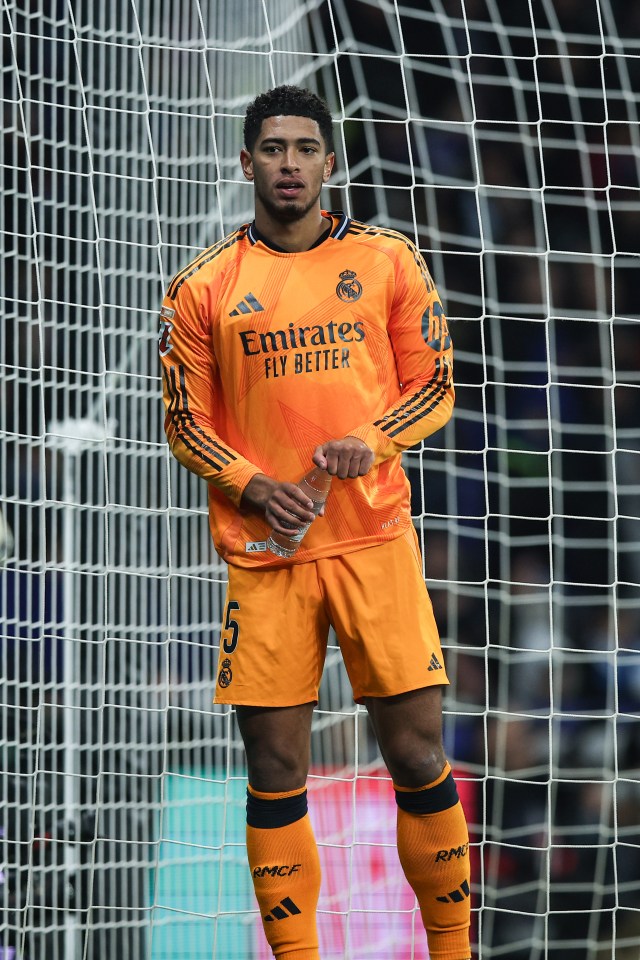 Jude Bellingham of Real Madrid at a soccer game.