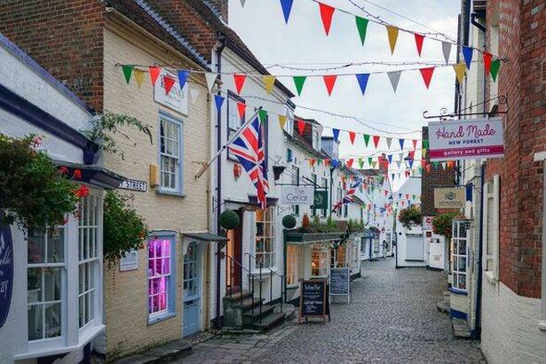 Quay Street in the centre of Lymington