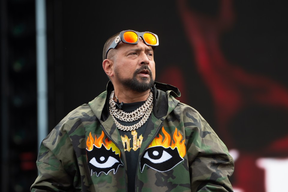 Sean Paul performing at Wireless Festival.