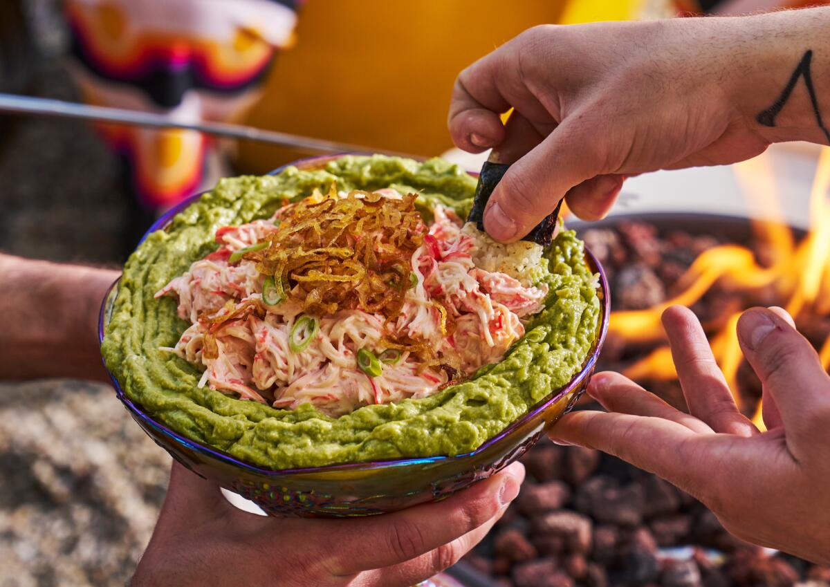 The Spicy California Roll Guacamole dip from Alyse Whitney