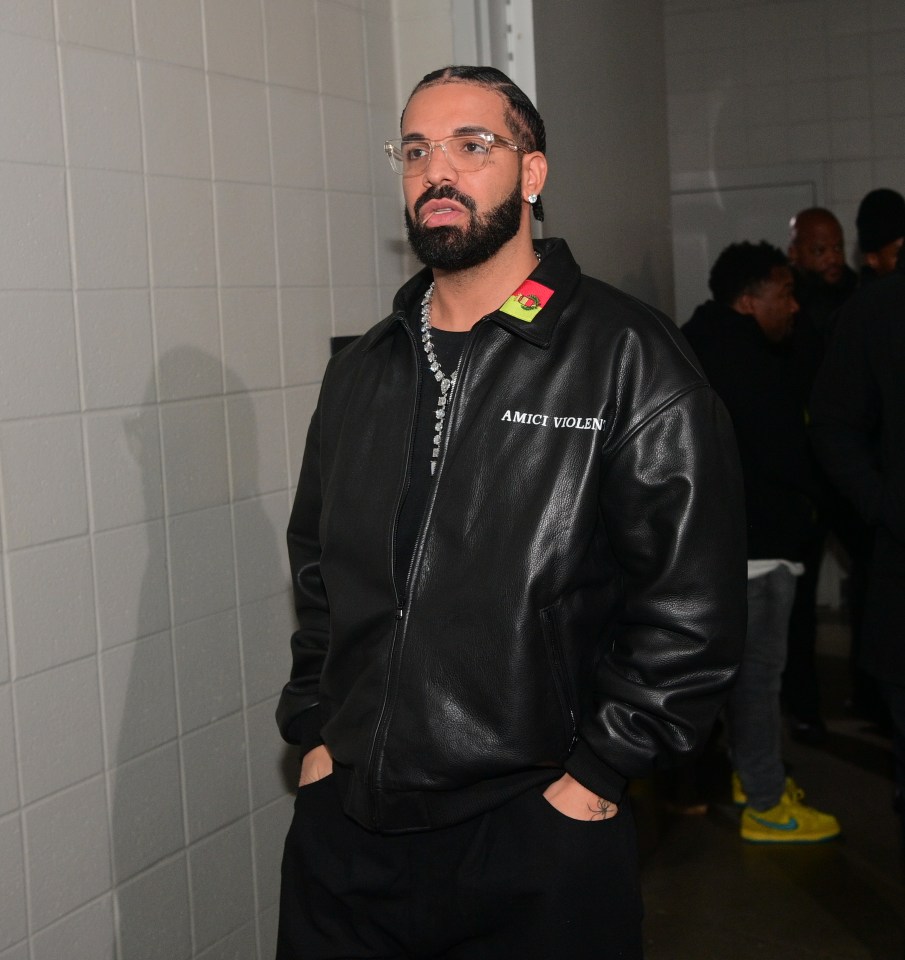 Drake at Lil Baby's birthday concert.