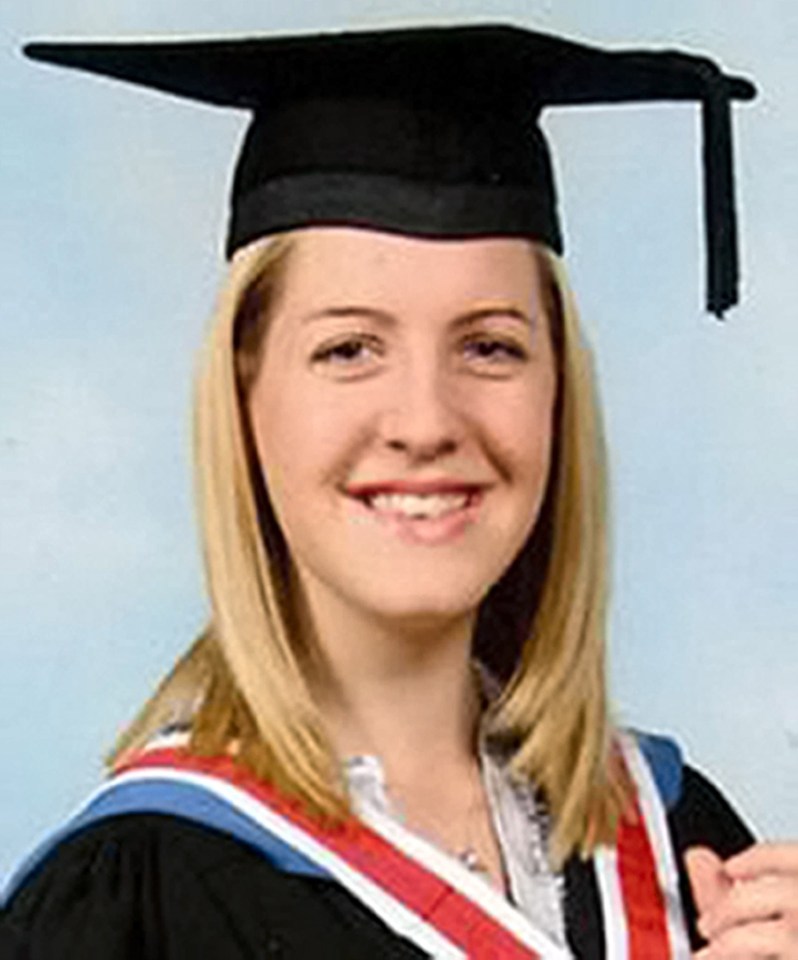 Photo of Lucy Letby in graduation attire.