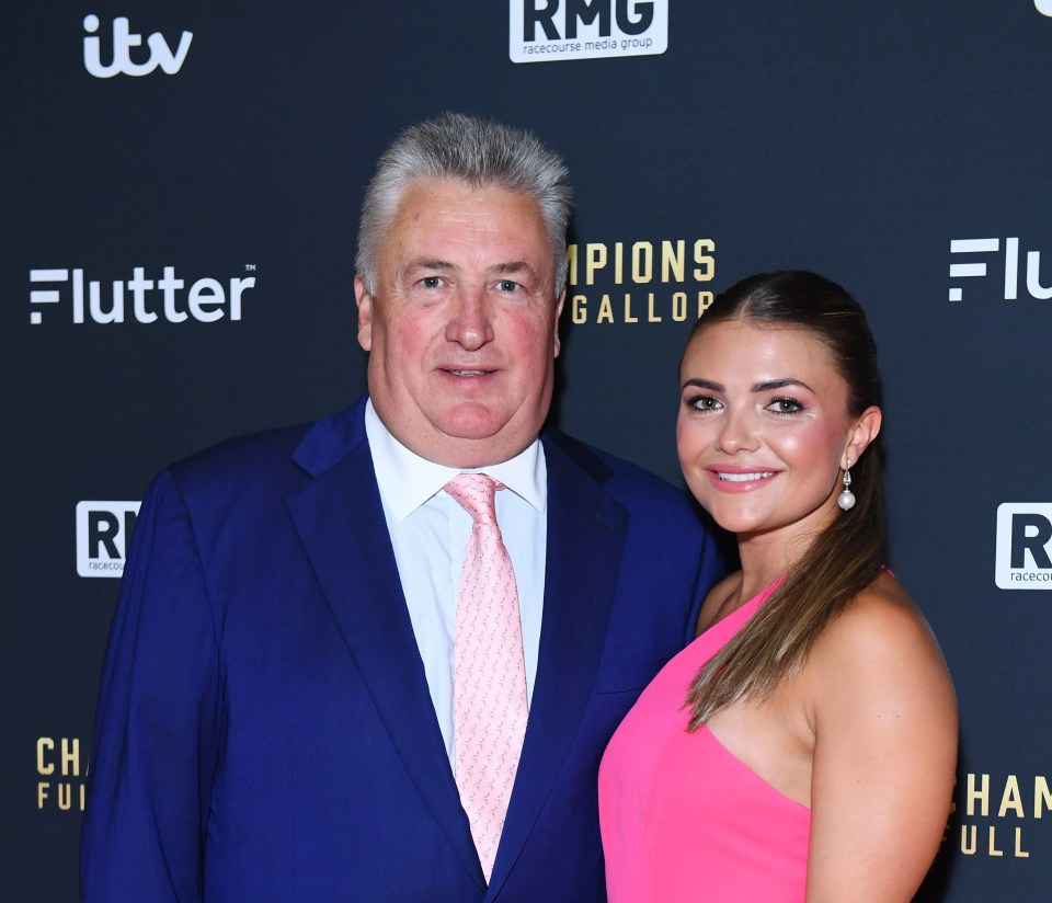 Paul and Megan Nicholls at a red carpet event.