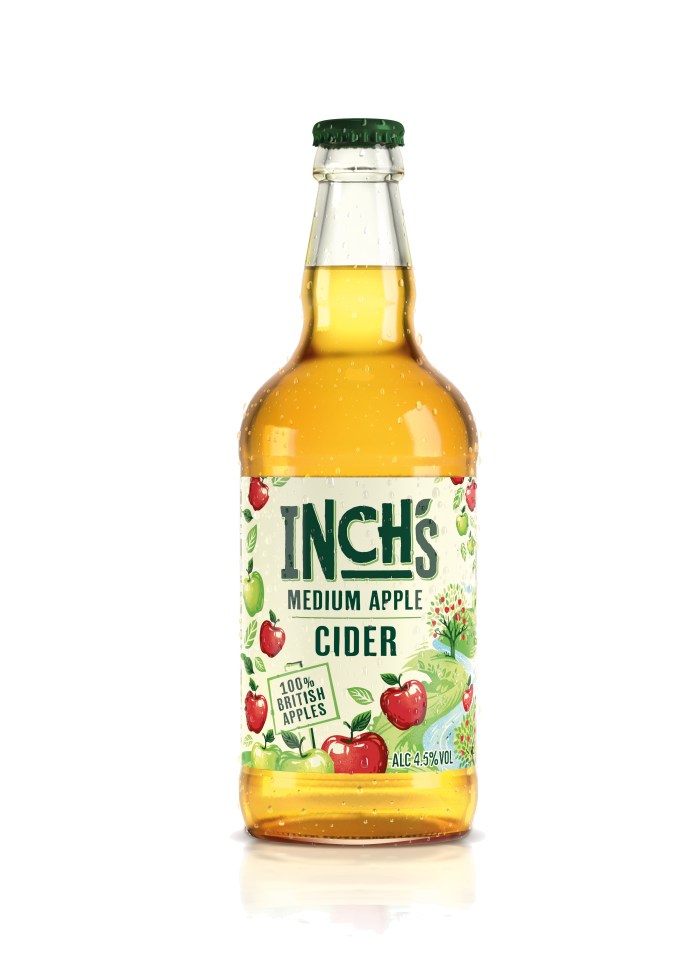 Inch's Medium Apple Cider bottle.