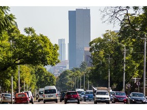 The skyline of Pretoria, South Africa.