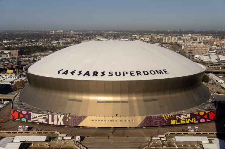 NFL stadium Caesars Superdome.