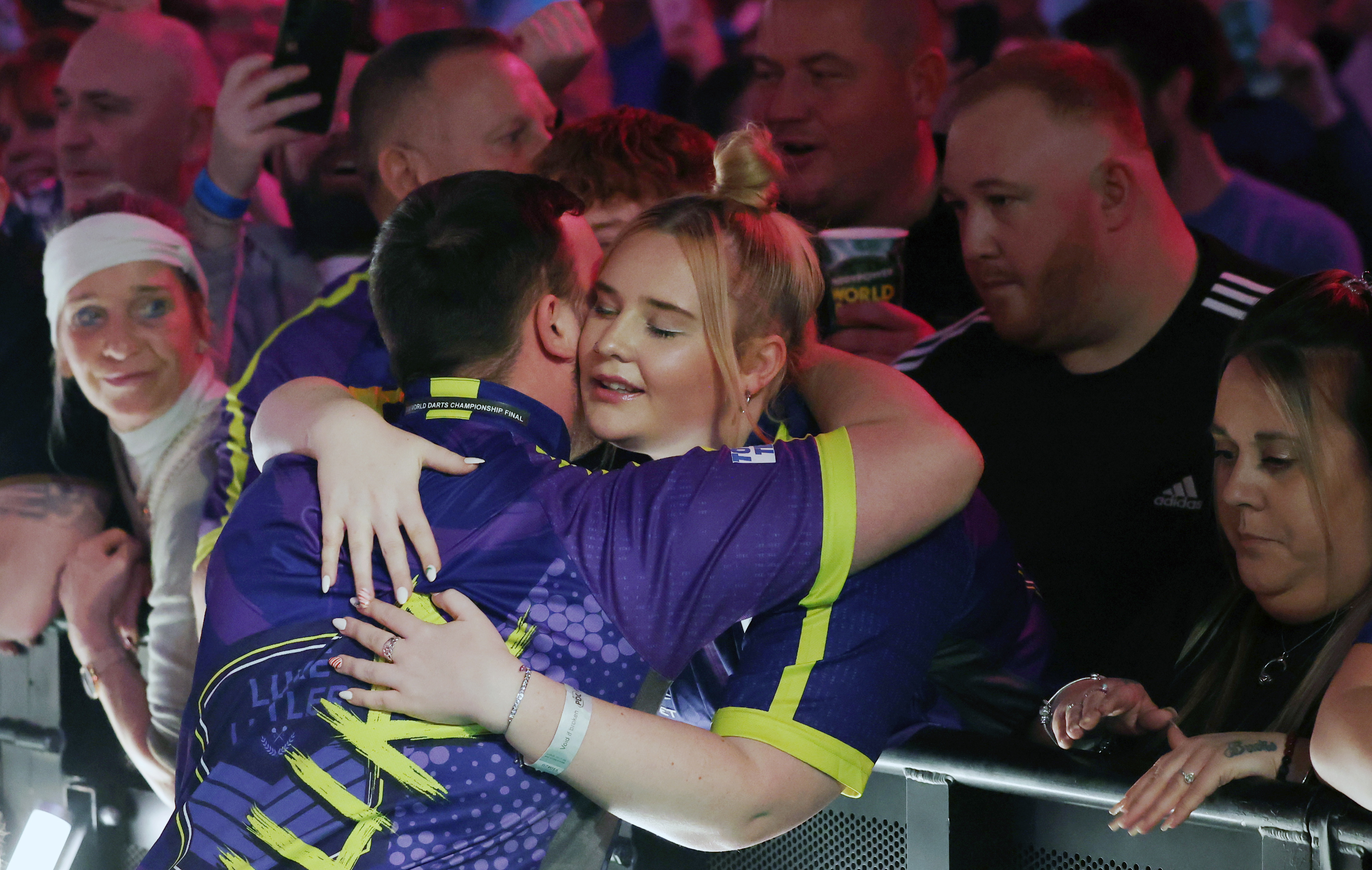 The young couple went public with their romance during the World Darts Championhips