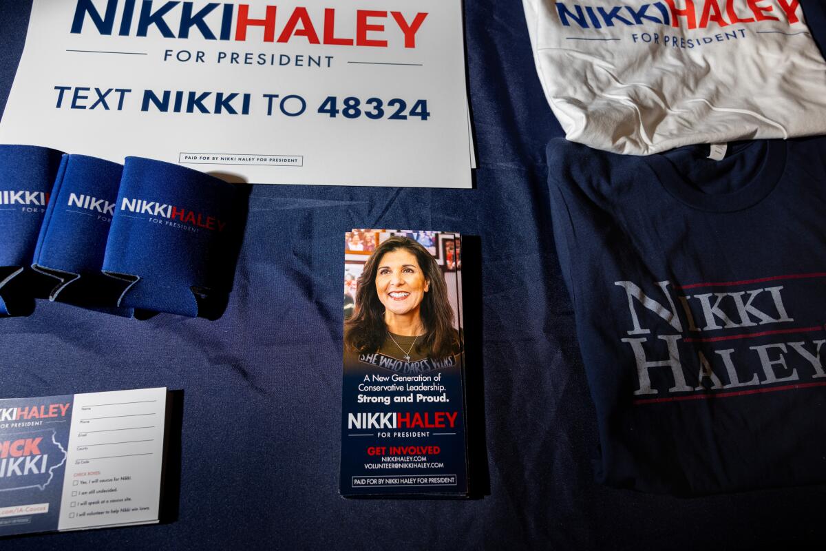 Merchandise for former U.N. Ambassador and current Republican 