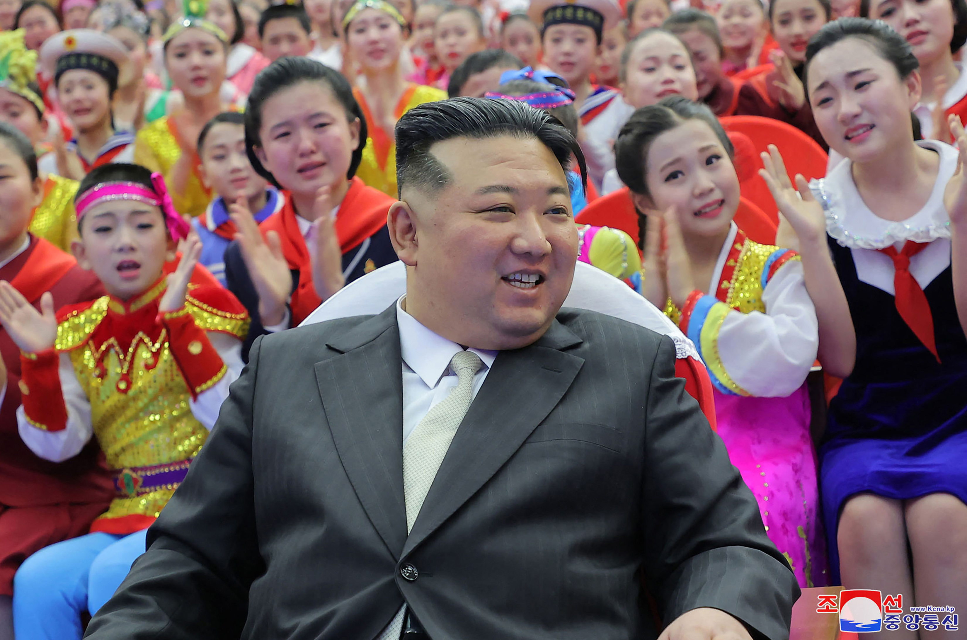 Kim's birthday, pictured on January 1, tends to pass with little to no mention in state media