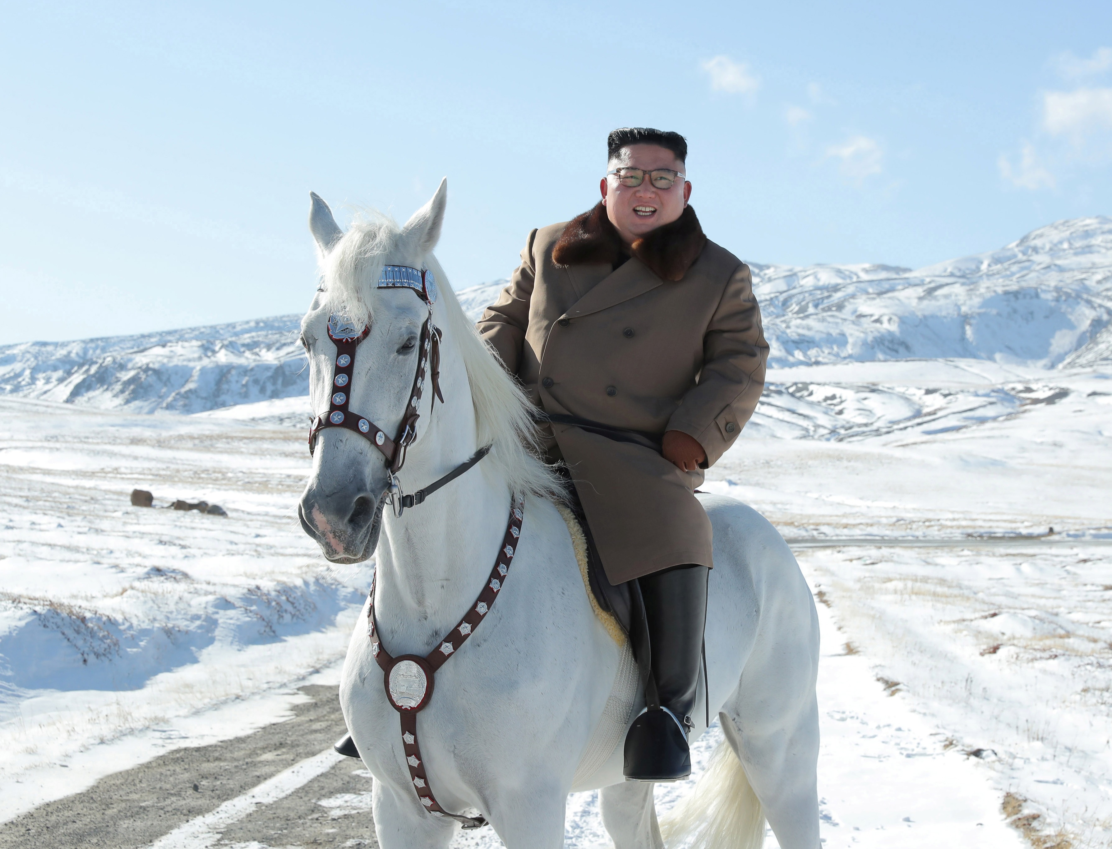 Kim often celebrates his birthday with a horse ride