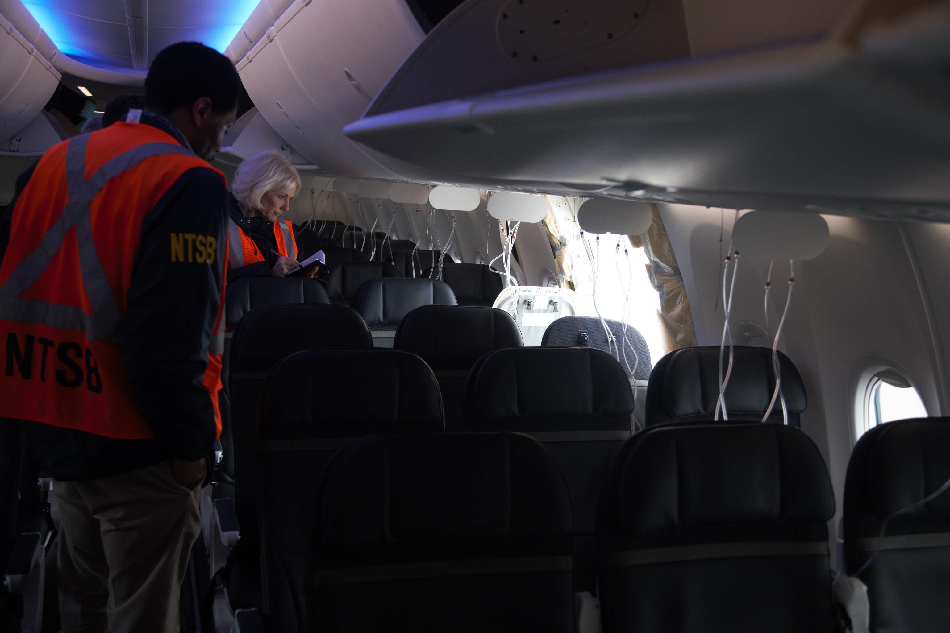 There was reportedly no one sitting in the window seat when the piece flew off the plane