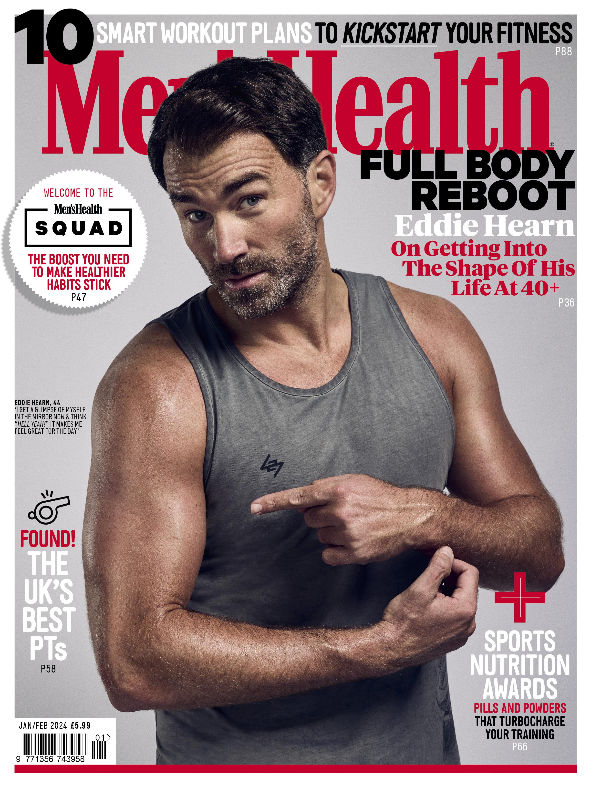 Hearn featured on the cover of Men's Health