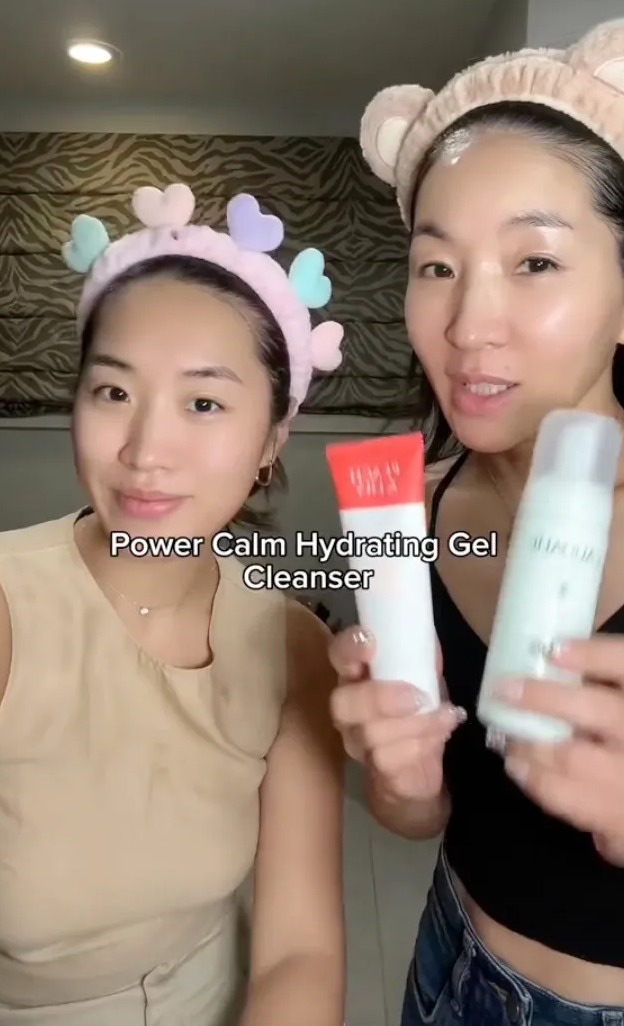 Aylen's mom said she's also been using Peach & Lily’s Power Calm hydrating gel cleanser and Vinoclean foaming cleanser