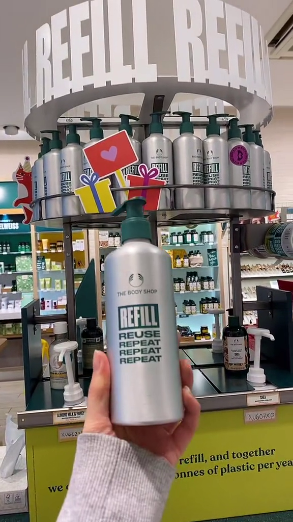 The Tiktok star revealed that it's best to shop in the refill section
