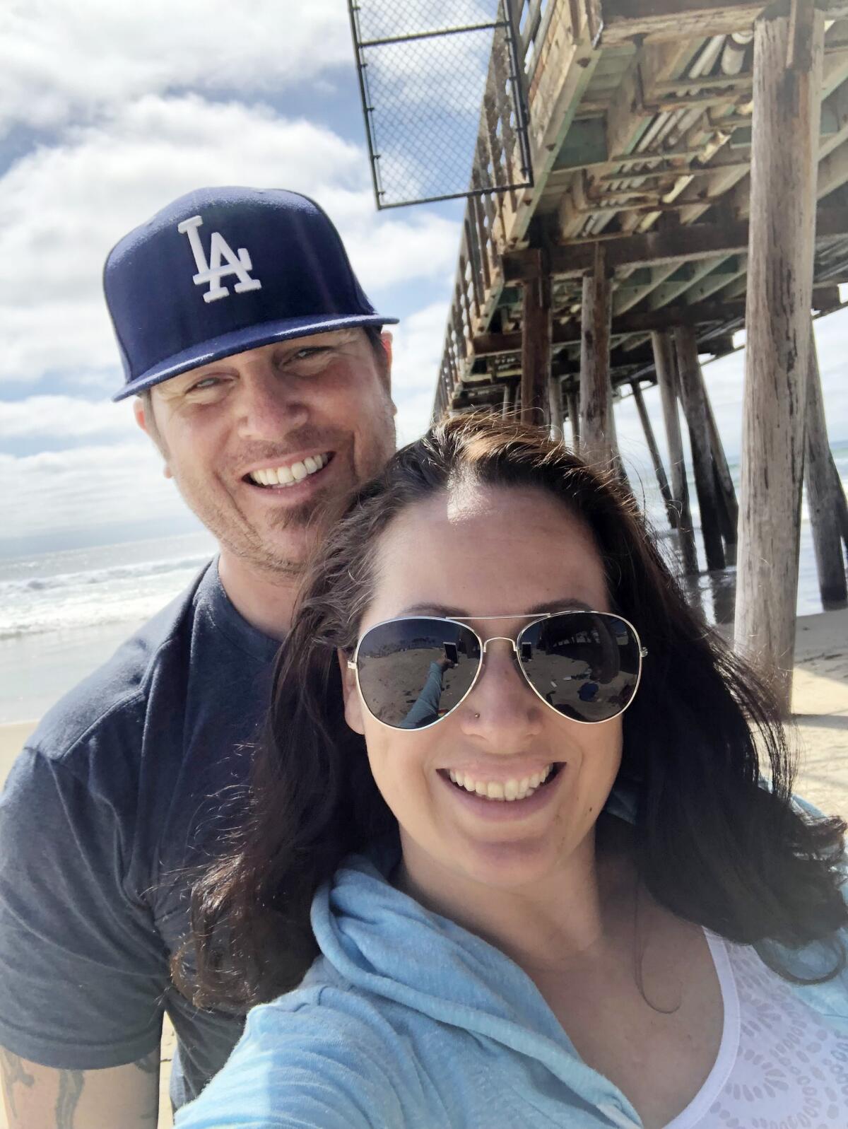 Johnny and Sara O'Neil in Imperial Beach.