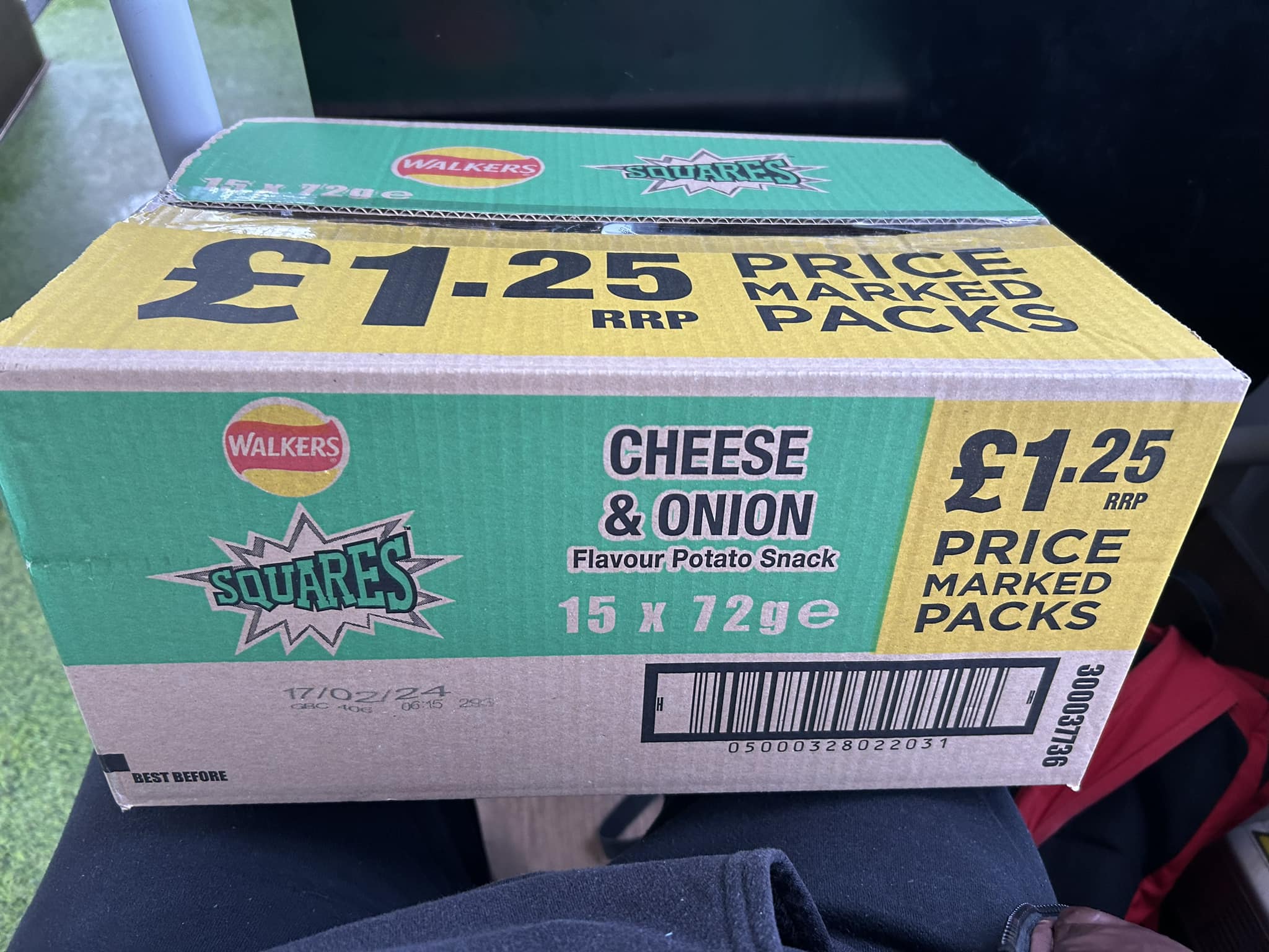 Heron foods is selling boxes of Walkers for £5