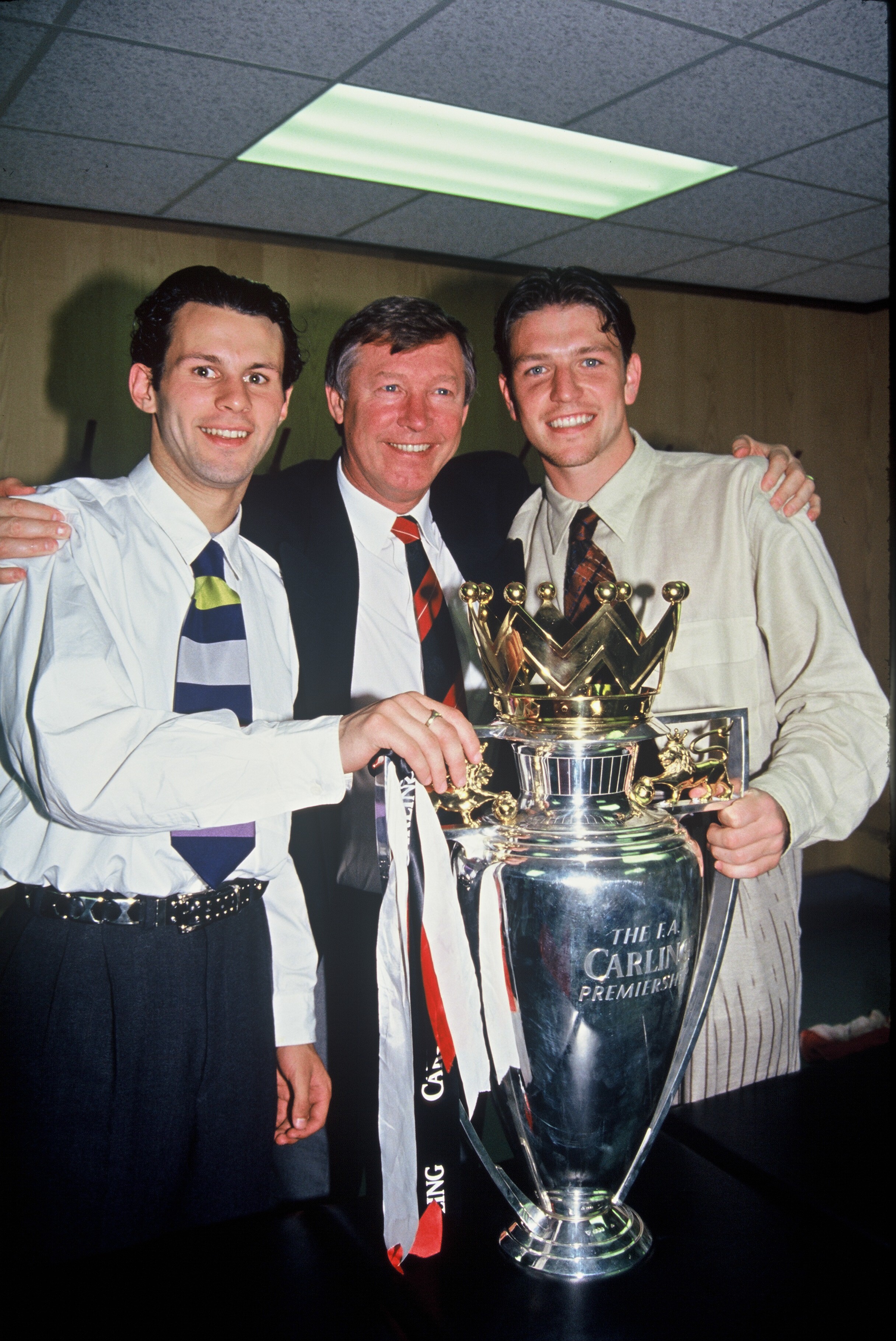 Sharpe went on to win three Premier League titles under Ferguson