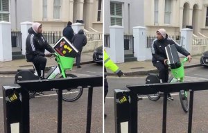 Prem star spotted on Lime bike as he snubs luxury car for pay-as-you-go ride