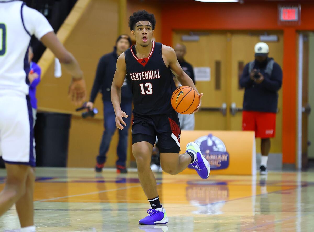 Eric Freeny, a UCLA commit, is averaging 20 points and seven rebounds for Corona Centennial.