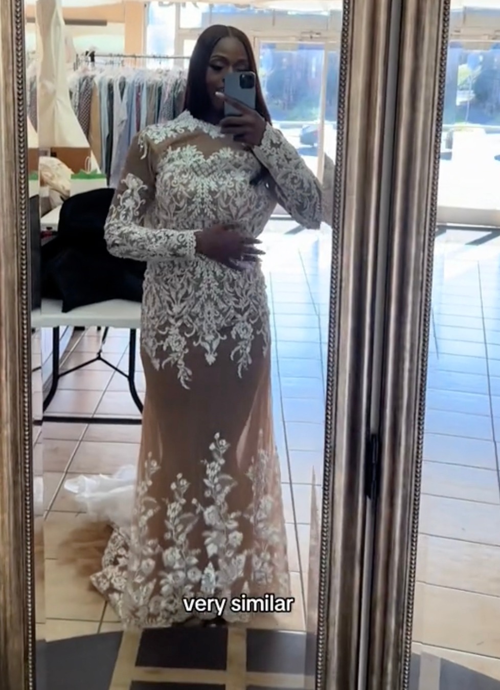 She tried on a $200 Aliexpress dupe of her $10,000 wedding dress