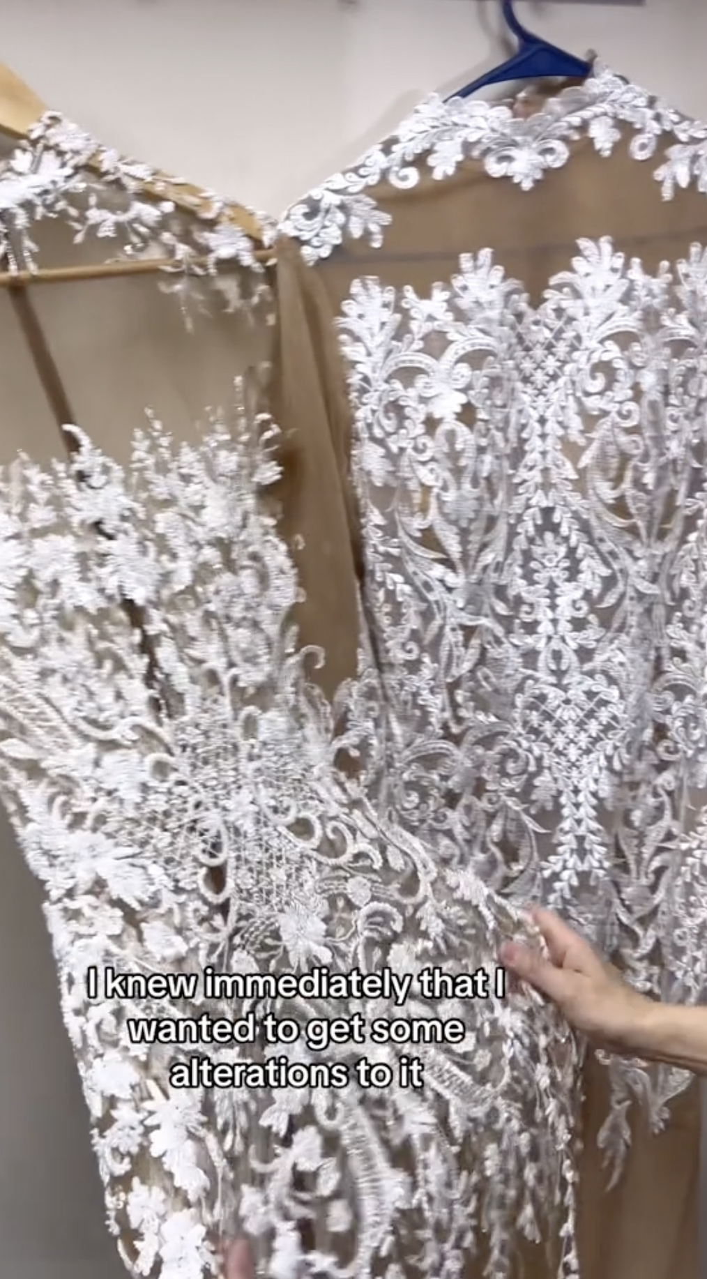 People agreed that the intricate beading on the real dress won by a mile