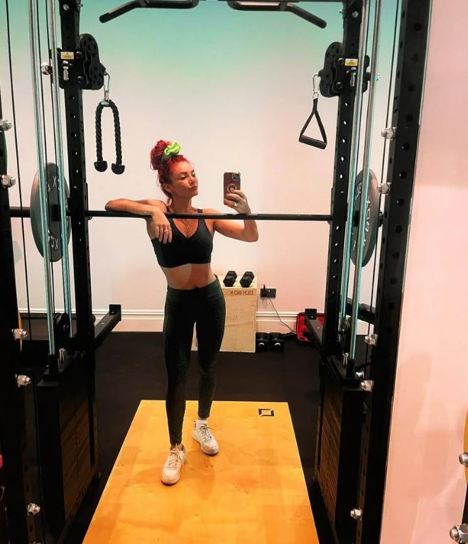 Dianne Buswell in her home gym