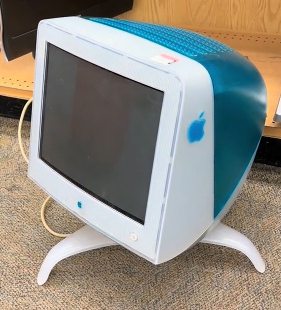 Sammie had to have this Apple computer from '97 - after all, a little nostalgia never hurt nobody