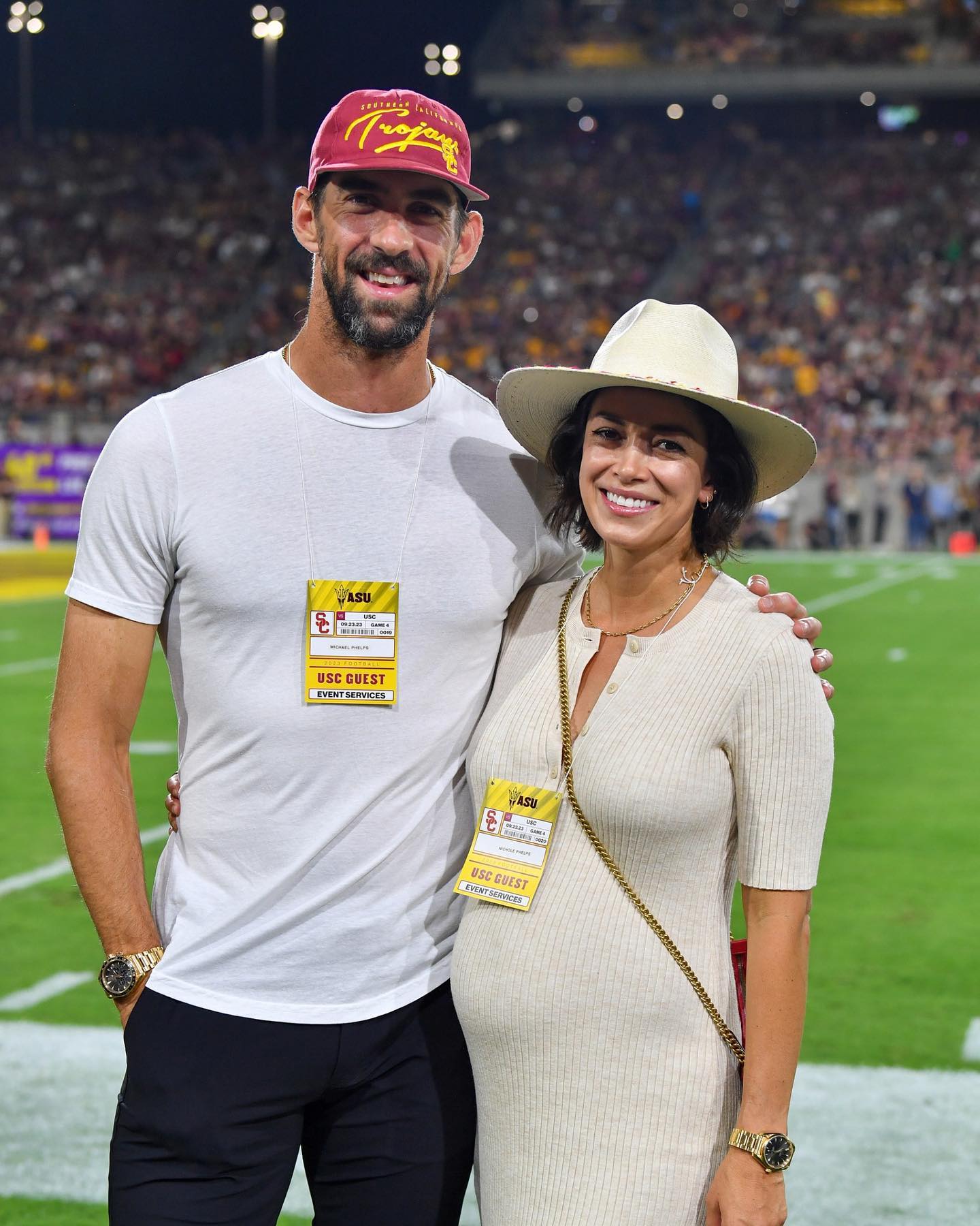 Phelps and Johnson tied the knot in 2016 and welcomed their first baby that same year