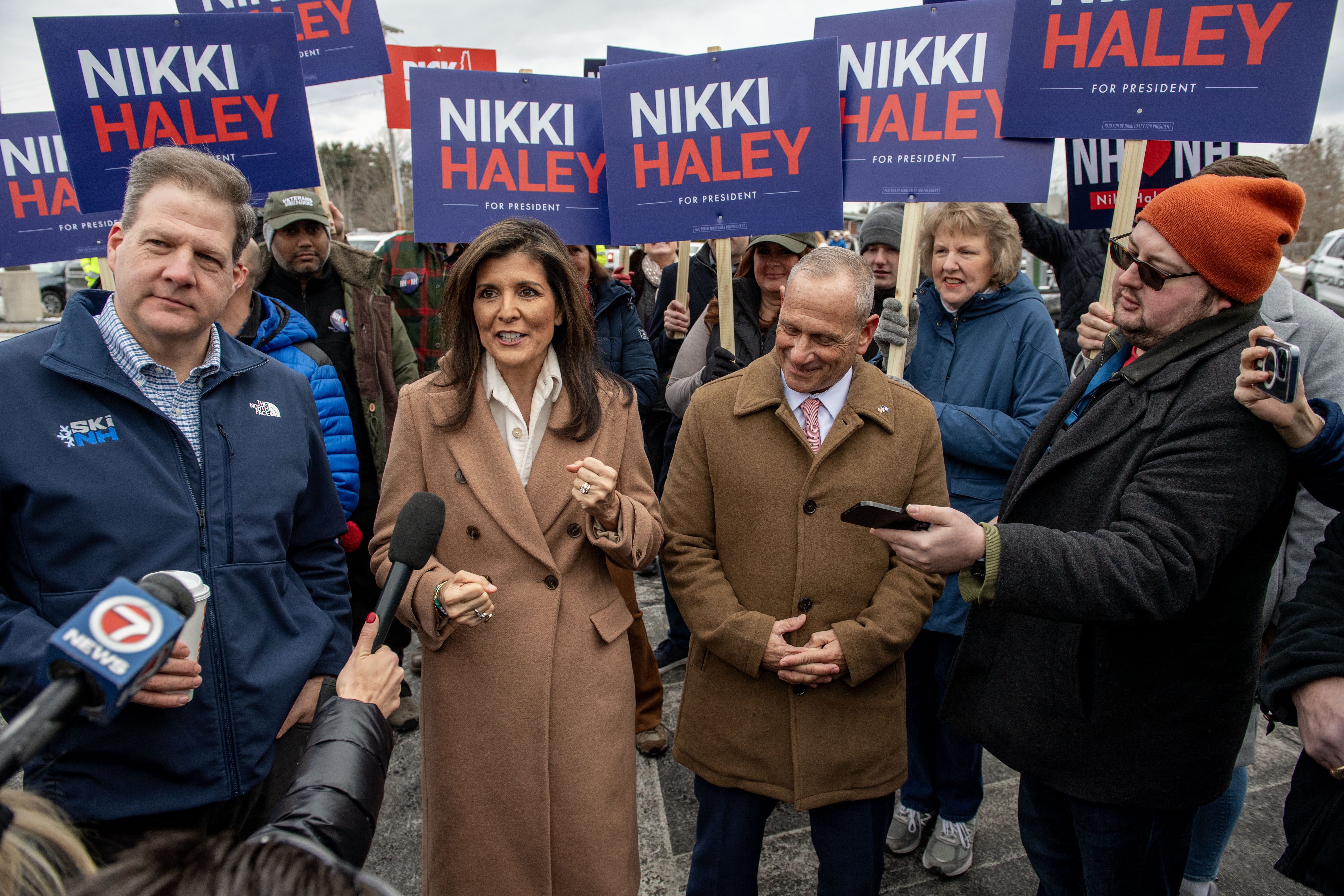 His main rival Nikki Haley had started the night positively with early votes
