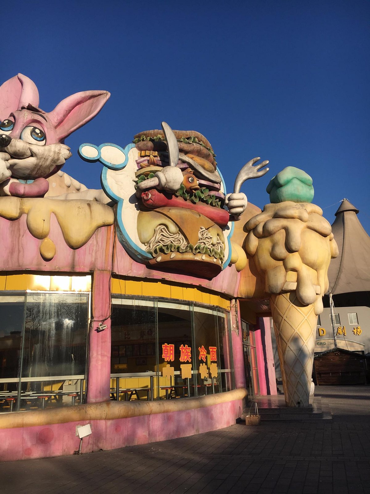 A diner appears closed and deserted inside