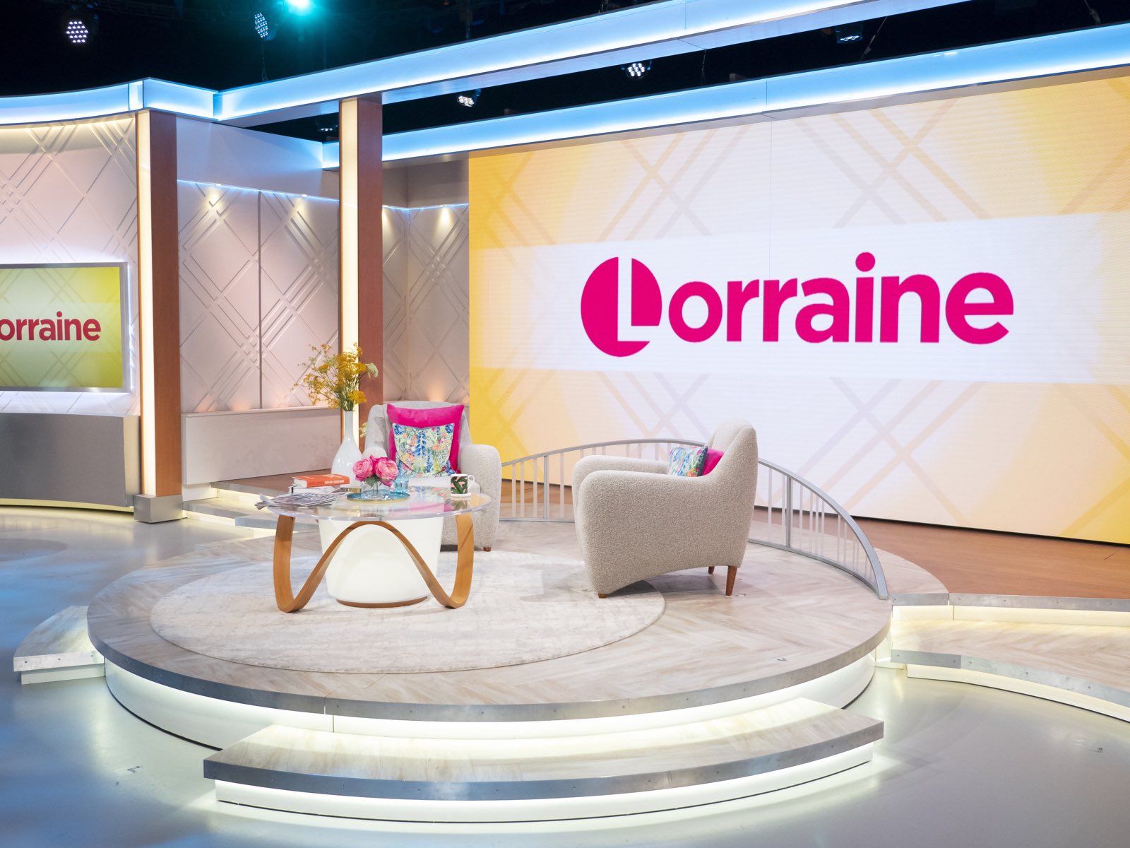 Lorraine is filmed on the same set as Loose Women