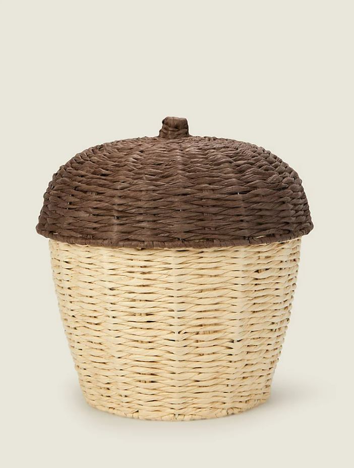 Cute acorn storage basket for £18 at Asda