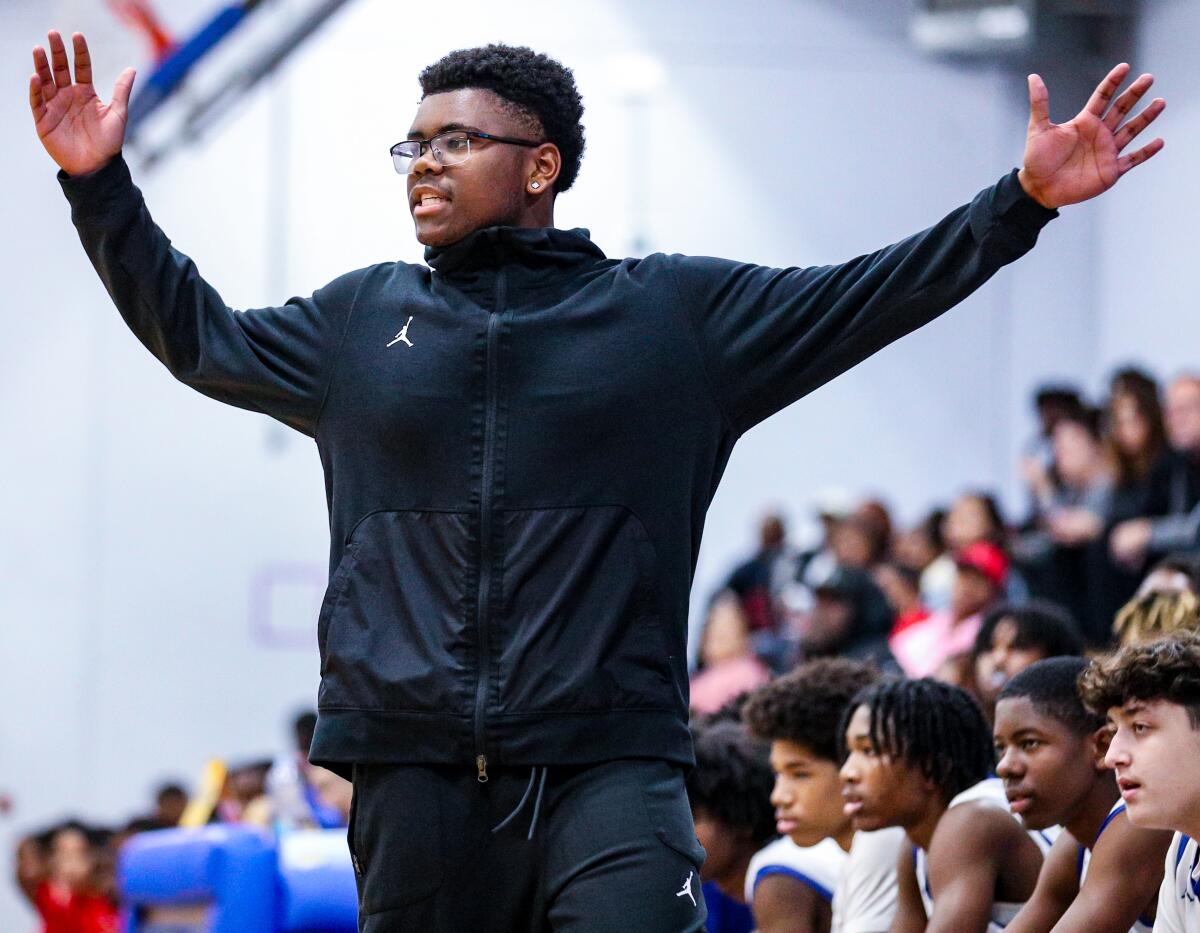 St. Bernard senior Jordan Brandford is the head JV basketball coach at 17 years old.