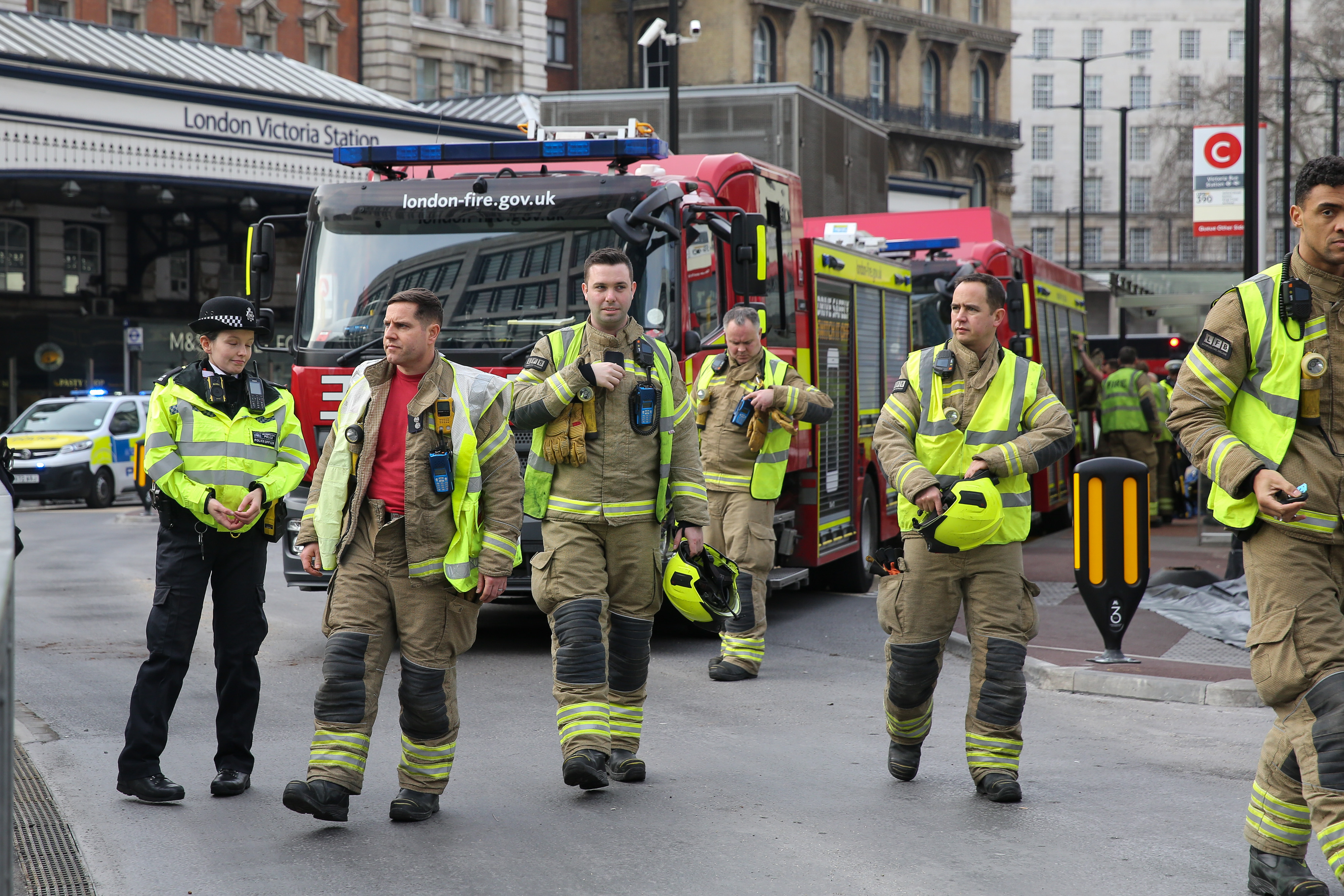 Firefighters were also called to the scene of the crash