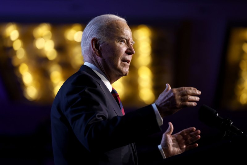 President Joe Biden remembered the Holocaust on Friday by calling attention to the global rise of anti-Semitism in the wake of the Oct. 7 Hamas attack in Israel. File Photo by Ting Shen/UPI