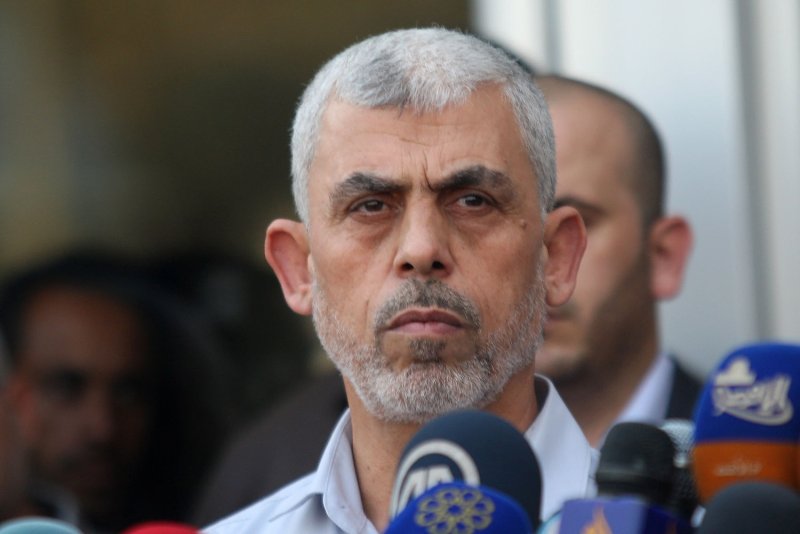 The European Union on Tuesday sanctioned Hamas' political chief Yahya Sinwar. File Photo by Ismael Mohamad/ UPI.