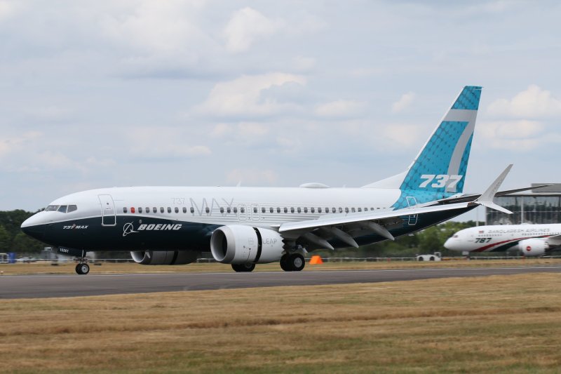 The Federal Aviation Administration has cleared a path to return 171 grounded Boeing 737 Max 9 planes to the sky in a plan that also bans production expansion, three weeks after a door plug blew out on an Alaska Airlines flight. "The January 5 Boeing 737-9 Max incident must never happen again," the FAA said Wednesday. File Photo by Cityswift/Flickr