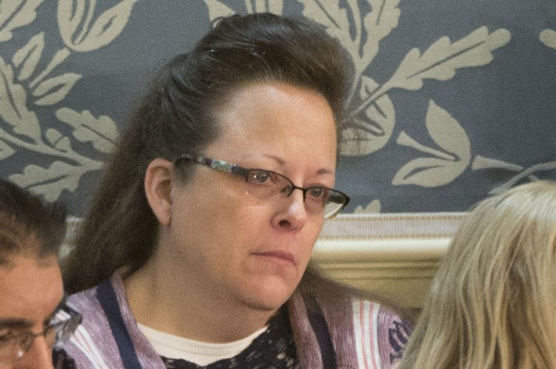 Kim Davis, the controversial county court clerk from Kentucky who refused same-sex marriage licenses, faces more than $360,000 in payments related to a legal dispute over the issue.. File Photo by Kevin Dietsch/UPI