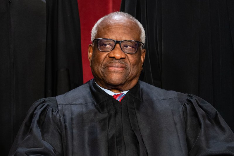 A group of House Democrats on Thursday called on Supreme Court Justice Clarence Thomas to recuse himself from a case concerning former President Donald Trump's presence on the Colorado Republican ballot. File Photo by Eric Lee/UPI