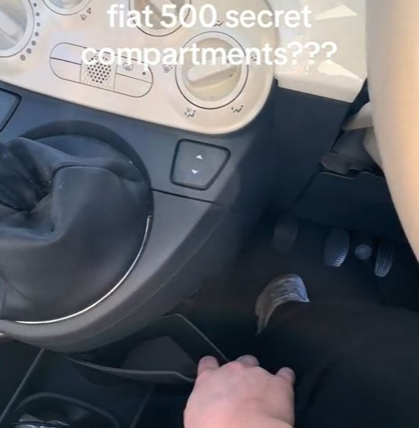 Drivers have been left shocked after three 'secret' compartments were revealed inside a Fiat 500