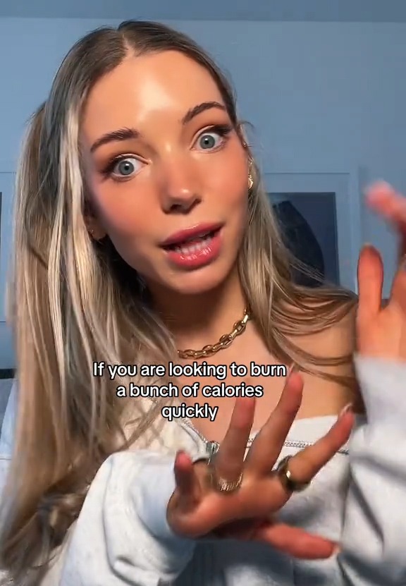 Isabelle, a beauty influencer, warned viewers against ice baths and cold-plunging