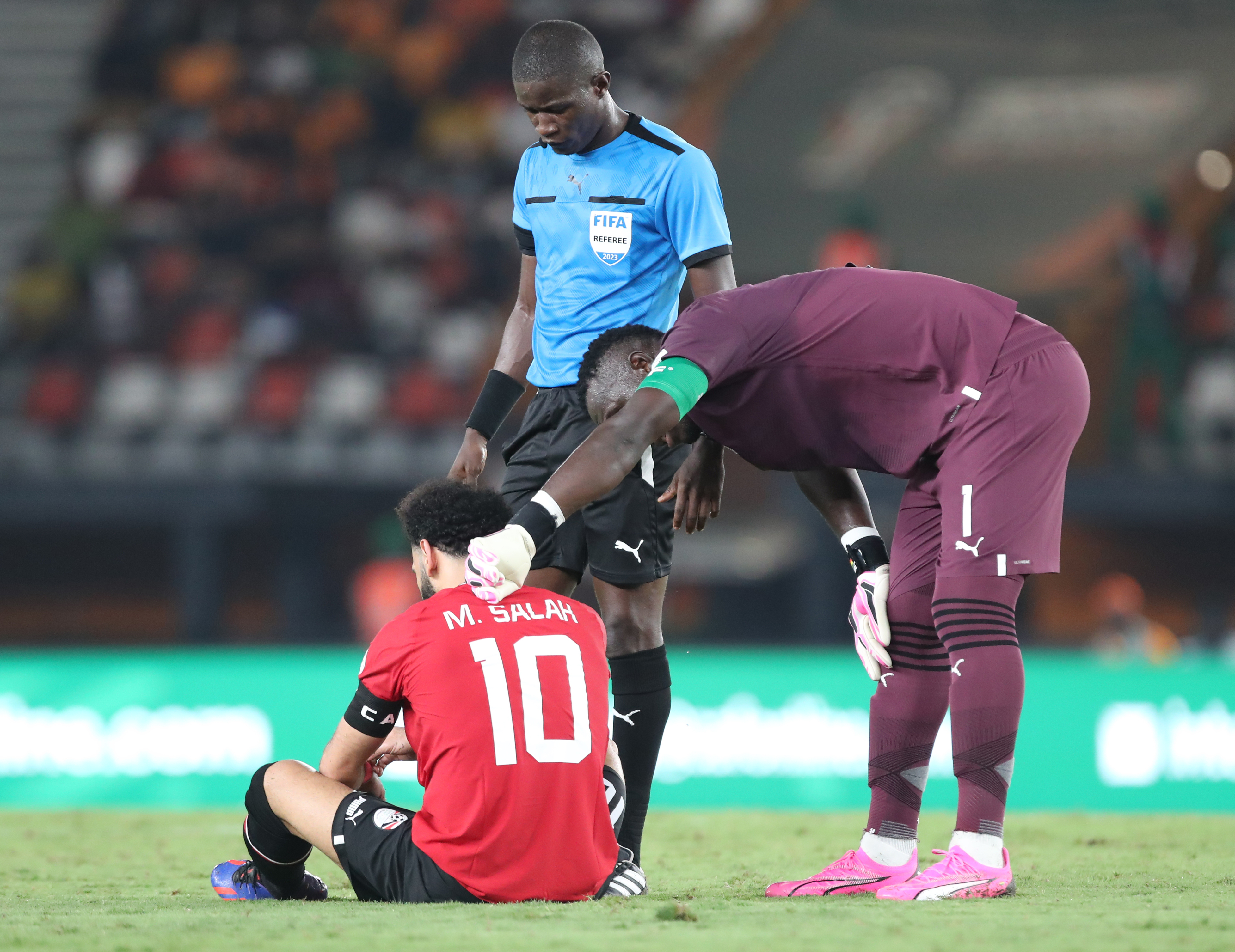 Mo Salah picked up an injury against Ghana on Thursday