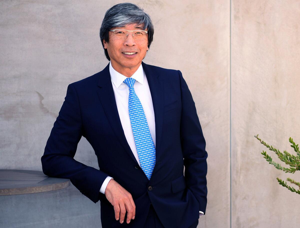 A portrait of Dr. Patrick Soon-Shiong.